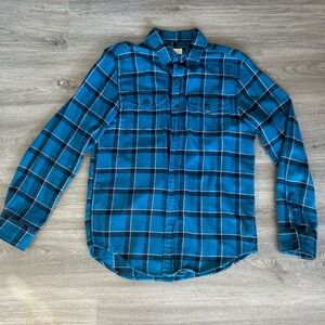 Blue plaid shirt Flannel